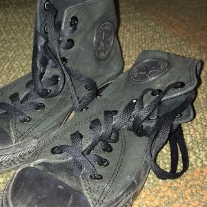 All Black Converse